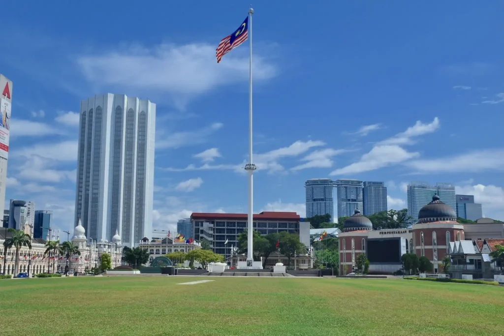 Malaysian flag in Dataran Merdeka